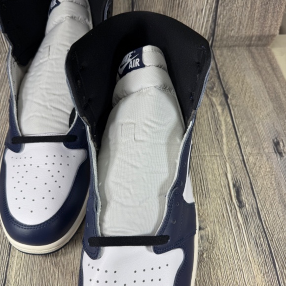 Nike Air Jordan 1 Retro High OG Midnight Navy Blue/White/Black Sz18 DZ5485-401 - Picture 7 of 8